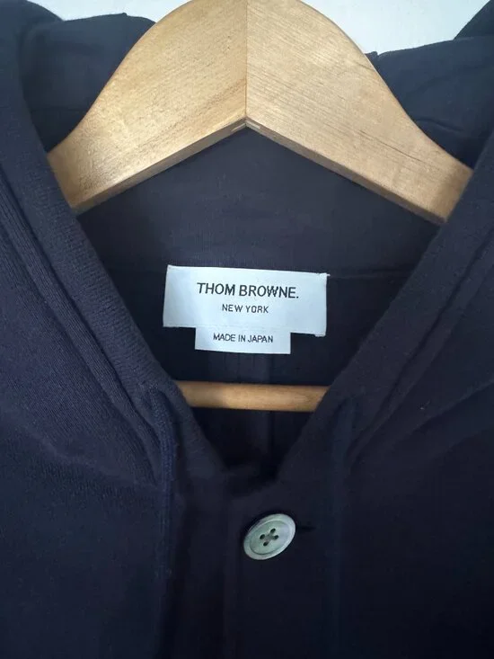 Thom Browne striped cotton-terry hooded blazer + matching sweatpants - Picture 7 of 7